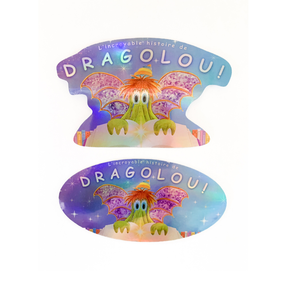 Autocollants Holographiques Dragolou (ensemble de 2)